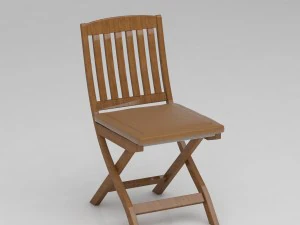 stoel houten 3D Model