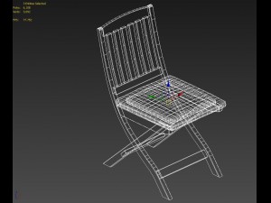 chair wooden 3D Модель