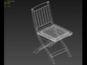 chair wooden 3D Model
