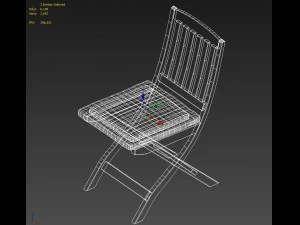 chair wooden 3D Model