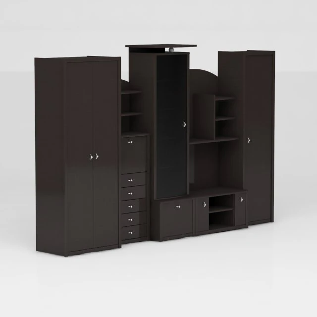 entertainment center 3D Model .c4d .max .obj .3ds .fbx .stl .blend 