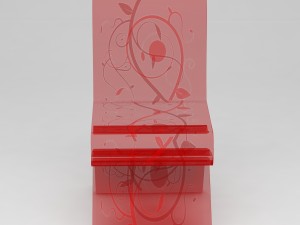 glass chair 3D Модель