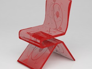 glass chair 3D Модель