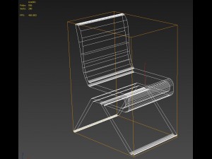 glass chair 3D Модель