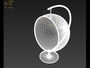 bubble chair Model 3D