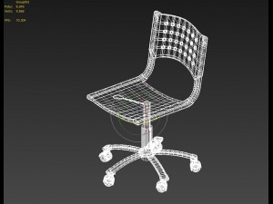 chair 3D मॉडल