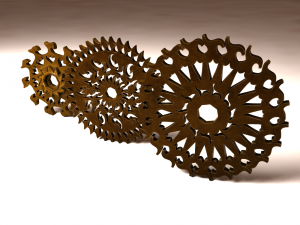 steampunk gear pack 3D Модель