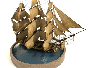pirate ship 3D Model