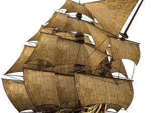 pirate ship 3D Model