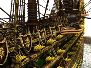 pirate ship 3Dモデル