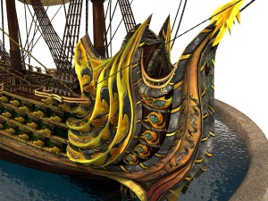 pirate ship 3Dモデル