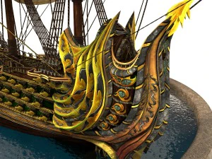 pirate ship 3D Model
