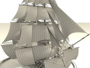 pirate ship 3D Model