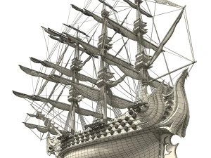 pirate ship 3D Model