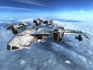 nave da sbarco di fantascienza Modello 3D