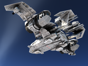 sci-fy dropship 3D 模型