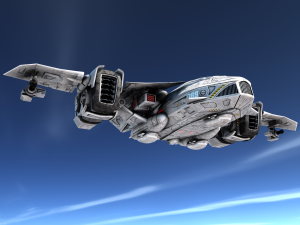 sci-fy dropship 3D 模型