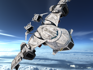 sci-fy dropship 3D 模型