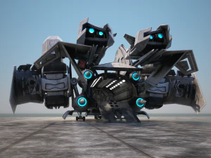 sci-fy dropship 3D Model