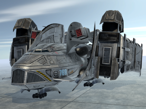 sci-fy dropship 3D 模型
