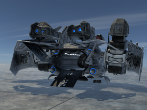 sci-fy dropship 3D 模型