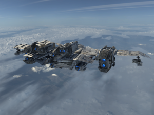 sci-fy dropship 3D 模型