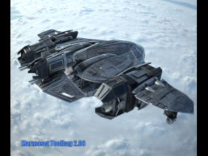 sci-fy dropship 3D 模型