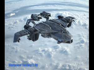 sci-fy dropship 3D 模型