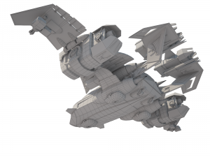 sci-fy dropship 3D 模型