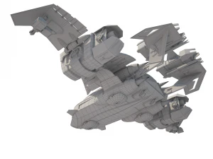 sci-fy dropship 3D Model