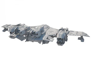 sci-fy dropship 3D Model