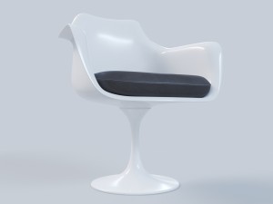 tulip arm chair 3D 모델