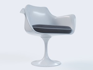 tulip arm chair 3D Model