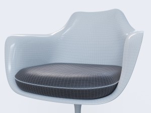 tulip arm chair 3D Model