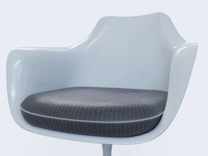tulip arm chair 3D Model