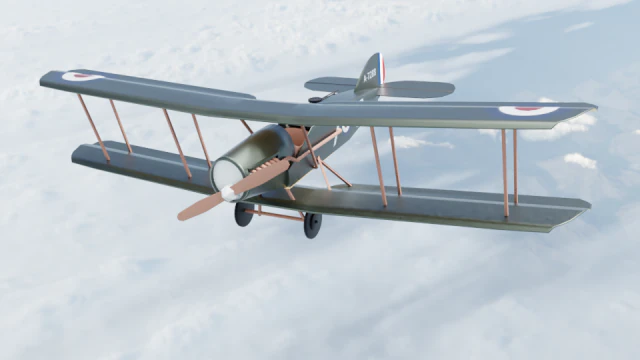 bristol f2 3D Model .c4d .max .obj .3ds .fbx .stl .blend