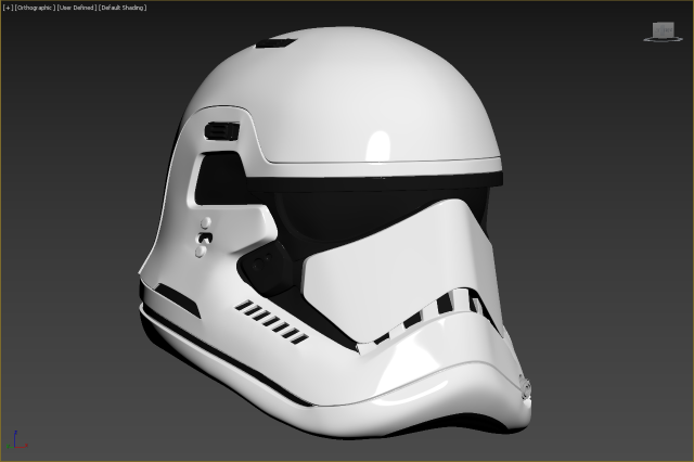 the last jedi first order executioner stormtrooper helmet 3D Print Model .c4d .max .obj .3ds .fbx .lwo .lw .lws