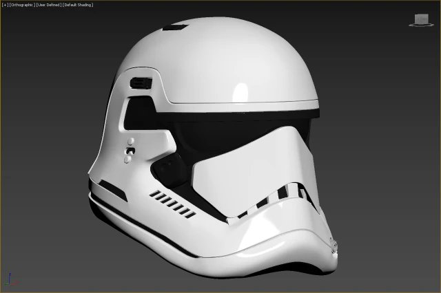 the last jedi first order executioner stormtrooper helmet 3D Print Model .c4d .max .obj .3ds .fbx .stl .blend 