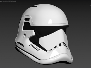 the last jedi first order executioner stormtrooper helmet 3D Print Model
