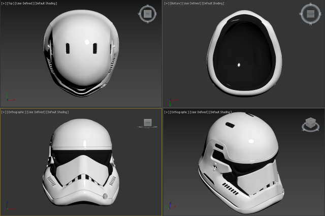 Download the last jedi first order executioner stormtrooper helmet 3D Model
