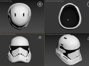 the last jedi first order executioner stormtrooper helmet 3D Print Model