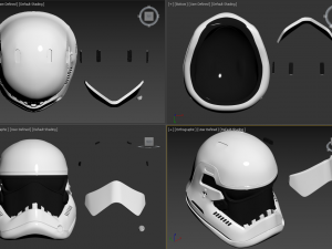 the last jedi first order executioner stormtrooper helmet 3D Print Model