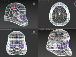 the last jedi first order executioner stormtrooper helmet 3D Print Model