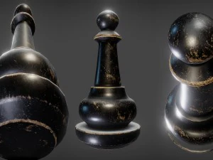 satranç piyonu 3D Model
