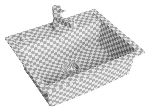 sink blanco dalago Modèle 3D