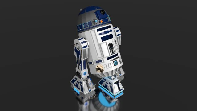 diseño personalizado de star wars r2d2 Modelo 3D .c4d .max .obj .3ds .fbx .stl .blend