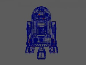 dise&ntilde;o personalizado de star wars r2d2 Modelo 3D
