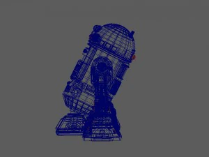 dise&ntilde;o personalizado de star wars r2d2 Modelo 3D