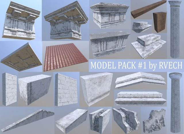 paket model di Model 3D .c4d .max .obj .3ds .fbx .stl .blend
