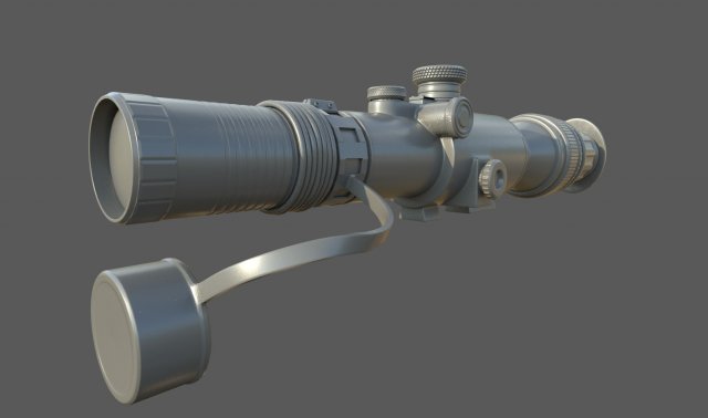 optics sight Modelo 3D .c4d .max .obj .3ds .fbx .stl .blend 